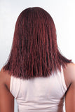 WOW BRAIDS Twisted Wigs, Blunt Bob - Micro Twist Wig - Color 35-12 Inches. Synthetic Hand Braided Wigs for Black Women.