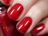 ILNP Stopping Traffic - Fire Engine Red Holographic Nail Polish