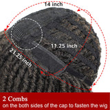 Affinitee Short Dreadlocks Twist Wig for Black Women - Synthetic Braided Crochet Curly Faux Locs Wig for African American Women - 6 Inches #1B/30