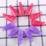 SIQUK 100 Pcs Nail Polish Remover Clips Soak off Nail Clips Acrylic Nail Polish Remover Clip Cap UV Gel Polish Removal Clips