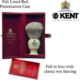 Kent BK2 Shaving Brush, Handcrafted Badger Brush and Mock Ivory Base Shave Brush, Shaving Brush for Shave Cream and Shaving Soap for a Perfect Lather, Kent Luxury Shaving Since 1777. Made in England