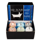 Mr. Bomb - Bath Bombs for Men - for Soothing Well Deserved Relaxation for Men - Set of 6 Tennis Ball Size (5 Ounce) Bombs of Our Most Popular Manly Scents