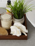 Urbana Spa Prive Bamboo Pouf Scrubber Ball for Showers & Bath