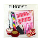 R HORSE Nail Polish Remover Tool Kit, 24Pcs Professional Manicure Tools Set-Nail Polish Remover Clips Cuticle Clipper&Pusher&Nipper Scraper Double Sided Nail Buffer Files Buffer Block Grits Brushes