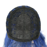 HOT WAVE Long Blue Wig Body Wave Wig Synthetic Non Lace Machine Made For Black Women 26 Inch T-Blue Long Wet and Wavy Wigs Heat Resistant Glueless Natural Wave Wig (26”，T/blue)