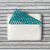 Go-Comb - Wallet Sized Hair & Travel Comb - Wide Tooth - Turquoise Facets