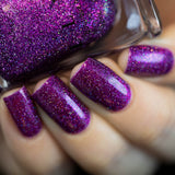 ILNP Zoe - Bold Raspberry-Purple Holographic Nail Polish