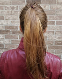 Zhooch Banana Hair Clip – Classic Banana Comb, 5 inches. Iconic Hair accessory inspired by '80s trend. Inner Teeth, Premium quality, Strong Hold. Made in Korea. (Ombre Brown + Burgundy)