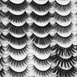 30 Pairs False Eyelashes Wholesale 6D Natural Wispy Fake Eyelashes 15-19MM Medium Lashes 6 Styles Mixed Fluffy Volume Faux Mink Eyelashes Pack