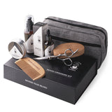 BEARD REVERENCE Premium Beard Grooming Kit for Men Care w/Upgraded Travel Bag – All-Natural Beard Oil, Beard Balm Butter Wax, Beard Wash, Scissors, Comb, Boar Bristle Brush with Gift Set Box