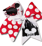 AZBOWS Cheer Bows Summit 2020 Minnie Castle Hair Bow