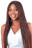 WOW BRAIDS Twisted Wigs, Micro Twist Wig - Color 30/33 mix - 22 Inches. Synthetic Hand Braided Wigs for Black Women.