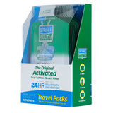 SmartMouth Mouthwash Travel Packets for 24 Hours of Fresh Breath Guaranteed, 5 Boxes, 10 Packs Each