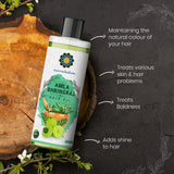 AYURVEDASHREE Amla Bhringraj Hair Oil 200 ml, 6.76 fl oz, with Amla Oil, Brahmi Oil, Methi Oil, Shikakai Oil, Neem Oil, Henna Oil, Pine Oil, Clove Oil, Eucalyptus Oil, Citronella Oil