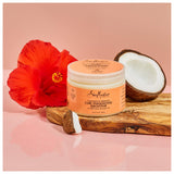 SheaMoisture Smoothie Curl Enhancing Cream for Thick, Curly Hair Coconut and Hibiscus Sulfate Free and Paraben Free 12 oz