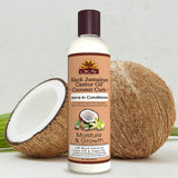 Okay Black Jamaican Castor Oil Coconut Curls Leave In Conditioner Helps Condition,Strengthen,and Regrow Hair Sulfate,Silicone,Paraben Free For All Hair Types and Textures Made in USA 8 oz