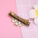 kkjoy Metal Hair Barrettes Large Hand Crafted Fashion Hair Clips Automatic Hair Accessories for Woman girl (1 butterfly, Gold)
