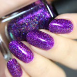 ILNP Zoe - Bold Raspberry-Purple Holographic Nail Polish