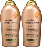 Ogx Shampoo Brazilian Keratin Therapy 19.5 Ounce (576ml) (2 Pack)