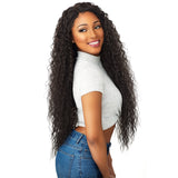 Sensationnel 100% Premium Fiber Empress Free Part Lace Front Edge Wig - BROOKLYN (1 [Jet Black])