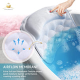 Premium Bathtub Pillow, Soft And Durable [10 Anti-Slip Suction Cups] Extra Cushioned Design Cradle Neck, Head And Shoulders Support, Bath Dry Fabric Provides Cooling Effect | With Machine Washable Bag