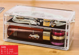 Cq acrylic Large 9 Tier Clear Acrylic Cosmetic Makeup Storage Cube Organizer with 9 Drawers. It Consists of 4 Separate Organizers,Each of Which Can be Used Individually