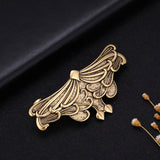 kkjoy Metal Hair Barrettes Large Hand Crafted Fashion Hair Clips Automatic Hair Accessories for Woman girl (1 butterfly, Gold)