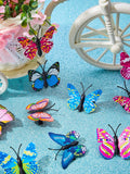 2 Pieces Halloween Butterfly Headbands and 20 Pieces Butterfly Hair Clips Festival Crown Headpiece for Women Halloween Costume Accessories