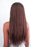 WOW BRAIDS Twisted Wigs, Micro Twist Wig - Color 30/33 mix - 22 Inches. Synthetic Hand Braided Wigs for Black Women.