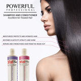 Sulfate Free Shampoo and Conditioner Kit for Keratin and Color Treated Hair – Restore Damaged, Dry, Curly or Frizzy Hair - No Parabens or Sulfates – Daily Moisture Renewal (10 OZ)