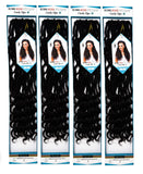 4 Pack Deal Bobbi Boss Nu Locs Curly Tips 20 Inch Color (2) 19 Strands Per Pack Hot Water Setting Premium Quality Hair Crochet Interlocking