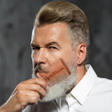 4Klawz Beard Comb - Pocket Comb for Men's Hair Beard Mustache and Sideburns with 4 Sides of Wide & Fine Teeth