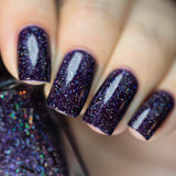ILNP West Wing - Dark Plum Holographic Nail Polish
