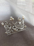 Sunshinesmile Bride Princess Bridal Wedding Party Baby Rhinestone Full Circle Round Mini Crown Tiara