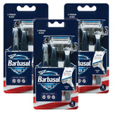 Barbasol Ultra 3 Premium Disposable Razor Value Pack Bundle (3 Packs/12 Total Razors)