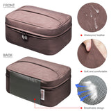 Travel Cosmetic Bag Portable Makeup Bruches Case Waterproof Toiletries Organizer Bag With An Extra Removable Zipper Pouch
