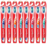 Colgate Triple Action Toothbrush with Tongue Cleaner, Medium - 8 Count
