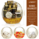 Bath and Body Gift Basket For Women and Men – Sweet Almond Home Spa Set with Fragrant Body Lotions, Bath Bombs, Gold Candy Dish and Much More - 11 Piece Set