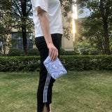 Cartoon Alpaca Pattern Cosmetic Bag for Women, Portable Travel Makeup Pouch Multifunction Accessories Organizer Case with Zipper Toiletry Purse