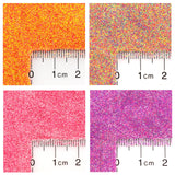 GLITTIES - (6PK) - (.008") - Mixed Neon Glitter Powder 6 pk Kit- Great for Nail Art, Mix with Gel Nail Polish, Gel and Acrylic Powder, Hair Decoration - (60 Gram)