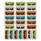 25 Pairs False Eyelashes Wholesale 20MM Faux Mink Lashes 5 Styles Mixed Dramatic Fake Eyelashes Bulk with 25 Glitter Eyelash Boxes