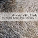 Redecker Natural Pig Bristle Nail Brush with Oiled Beechwood Handle, 6-3/4-Inches