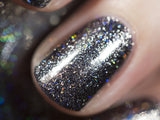 ILNP Private Reserve - Black Holographic Metallic Nail Polish