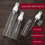 10 Pack Clear Plastic Spray Bottles with Fine Mist Sprayer.Refillable & Reusable Bottles for Essential Oils,Perfumes,Cleaning Products, (60ml (2oz)10 Bottles)