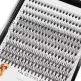 Dedila Large Tray-20Roots Thickness 0.07mm Mixed 9-11-13-15mm Black Soft and Light Individual False Eyelashes Dramatic Look Makeup Volume Eye Lashes Cluster (mixed 9-11-13-15mm)