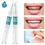 Teeth Whitening Pen Gel Dental (2 Pack) Natural Mint Flavor Effective No Sensitivity Painless Easy to Use 20+ Uses