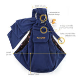 FURRY FIDO NAVY ADJUSTABLE POCKET PET SLING